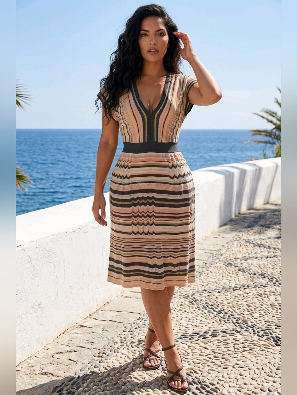 M Missoni Size 44 Italian 8 USA Knit Dress